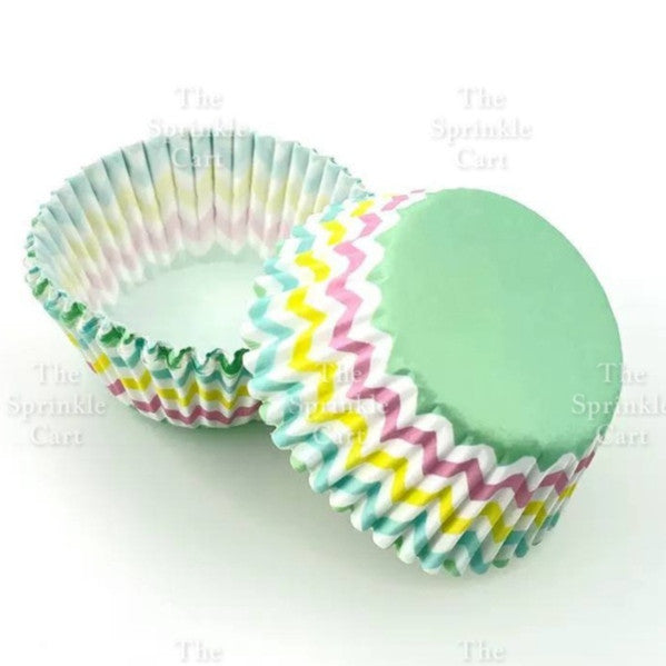 100pcs Cupcake Liner 3oz Muffin Paper Cups Colored and with Design Baking