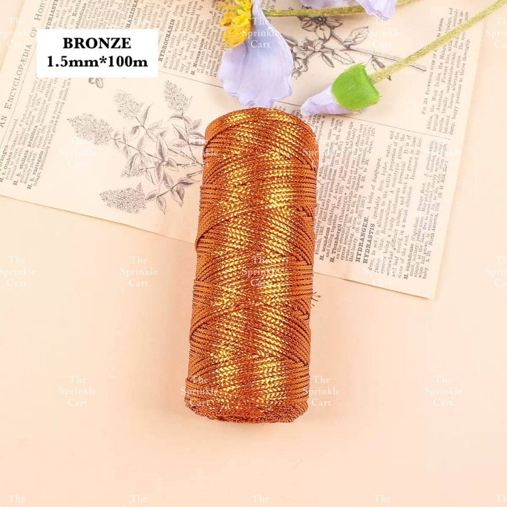 Jute String and Semi Elastic Cotton Thread for DIY Gift Wrapping and Arts and Crafts TSC