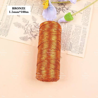 Jute String and Semi Elastic Cotton Thread for DIY Gift Wrapping and Arts and Crafts TSC