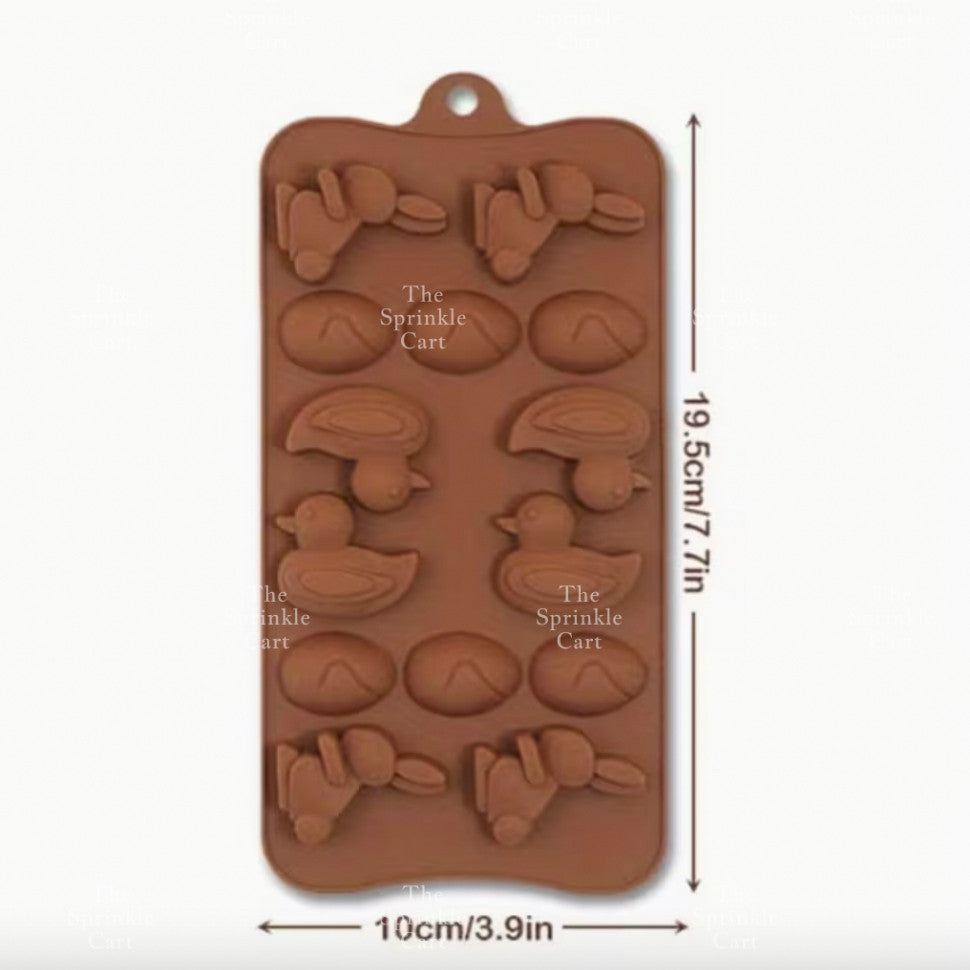 Easter Egg Bunny theme Silicone Mould Fondant Chocolate Cake Crafting Jelly Bakeware Tool TSC
