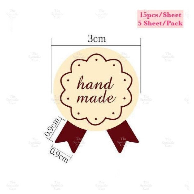 Food Box Sticker Label with Statement and Sticky Tape TSC