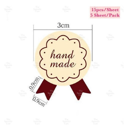 Food Box Sticker Label with Statement and Sticky Tape TSC