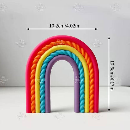 Rainbow Cloud Polymer Topper for DIY Decoration