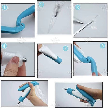 100/50pcs Disposable Pastry Piping Bag and Accessories TSC