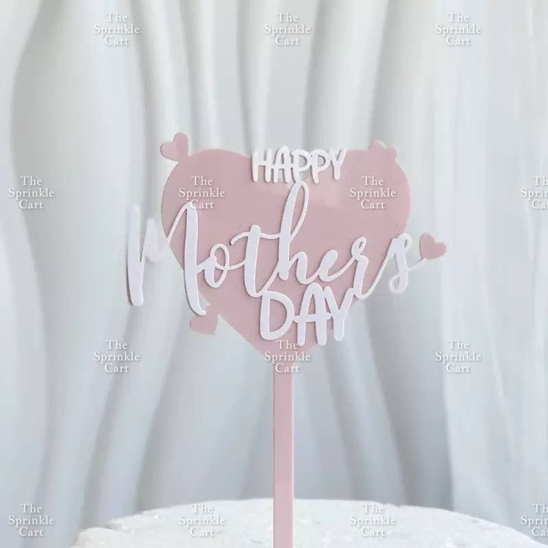 Mother’s Day Father’s Day Theme Cake Acrylic Paper Topper Decoration TSC