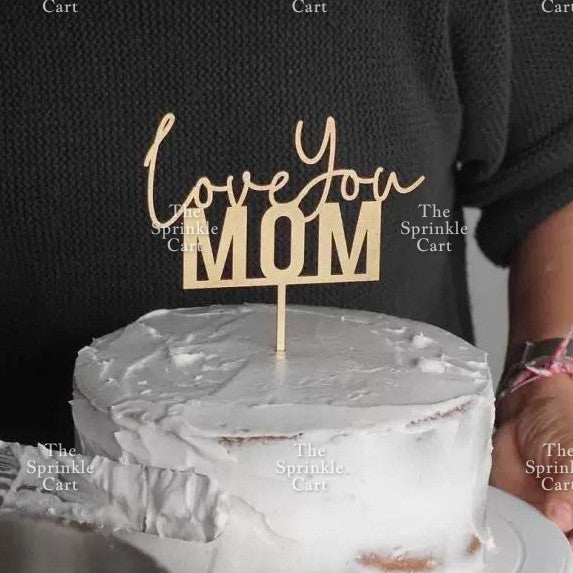 Mother’s Day Father’s Day Theme Cake Acrylic Paper Topper Decoration TSC