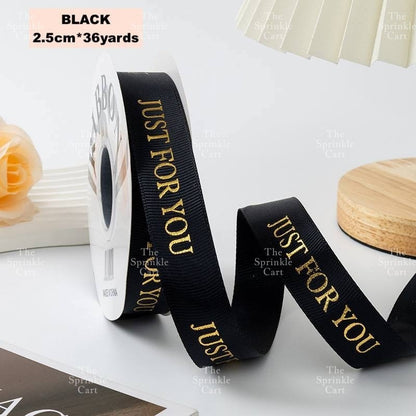 Just For You Satin Ribbon DIY Flower Bouquet and Cake Gift Tie Packaging TSC