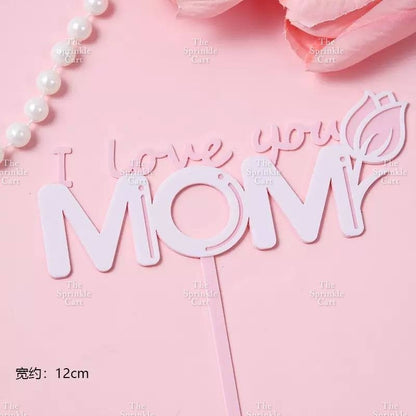 Mother’s Day Father’s Day Theme Cake Acrylic Paper Topper Decoration TSC