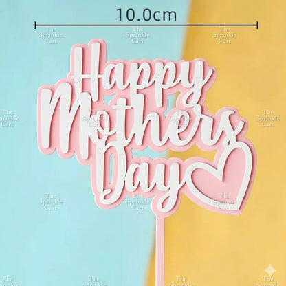 Mother’s Day Father’s Day Theme Cake Acrylic Paper Topper Decoration TSC