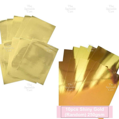 10pcs 250gsm/80gsm Glitter and Shiny Metallic Mirror Card Stock Board DIY Paper for Arts Cardstock