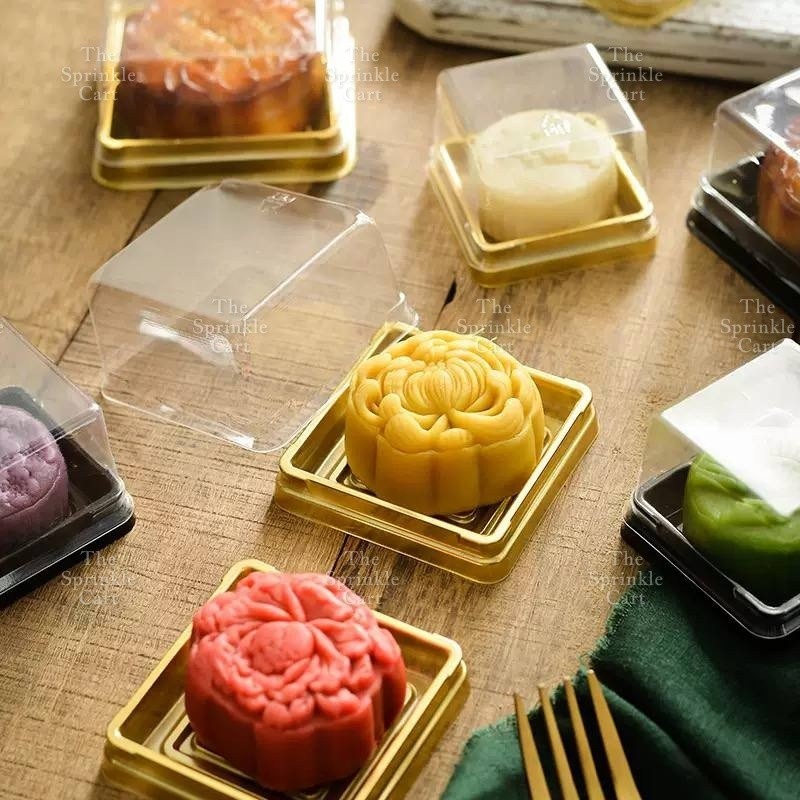 Transparent Dome Container Mochi Moon Cake and Pastry Bread  PackagingTSC