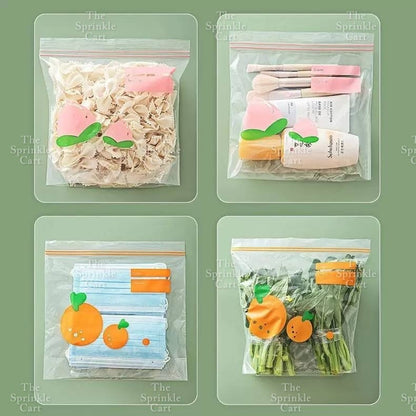 Pull up Food Grade Transparent Zip Sealing Bag for Food Packaging TSC