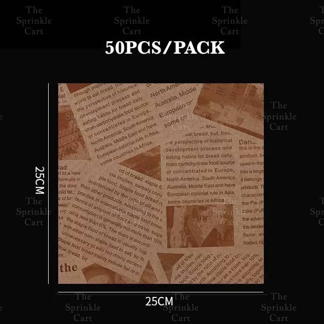 Wax Paper Non Grease Food Wrapper for Sandwich Burger Bread Pastry Packaging TSC