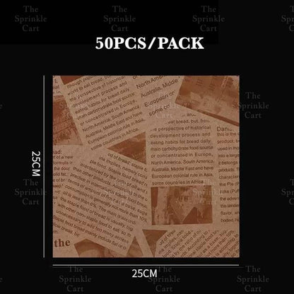 Wax Paper Non Grease Food Wrapper for Sandwich Burger Bread Pastry Packaging TSC