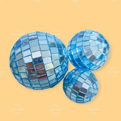 Shiny Mirror Disco Ball Cake Topper & Christmas Tree Decoration DIY Party Supplies TSC