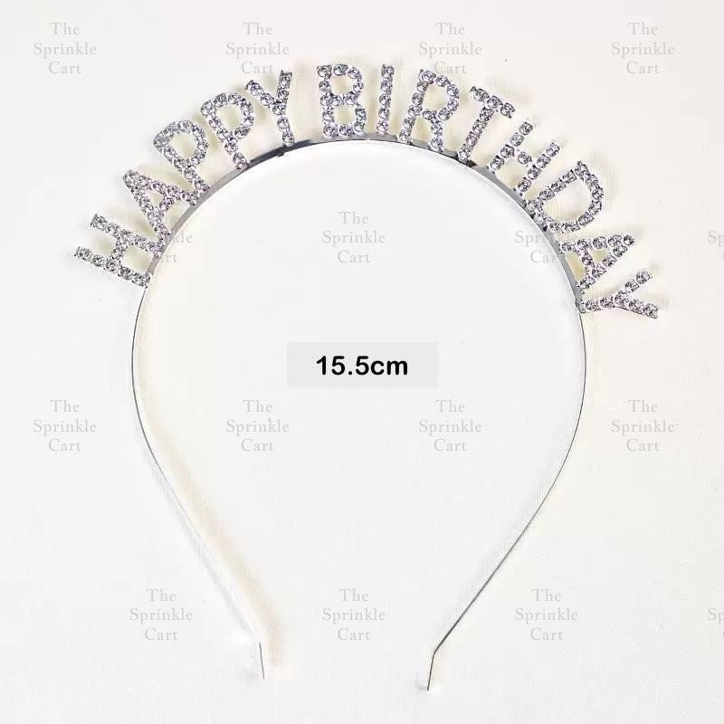 Happy Birthday and Happy New Year Glitter Shiny Headband Sequined Hair Accessories TSC