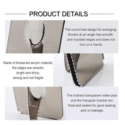 Glass Frame Flower Holder DIY Floral Arrangement Decoration TSC