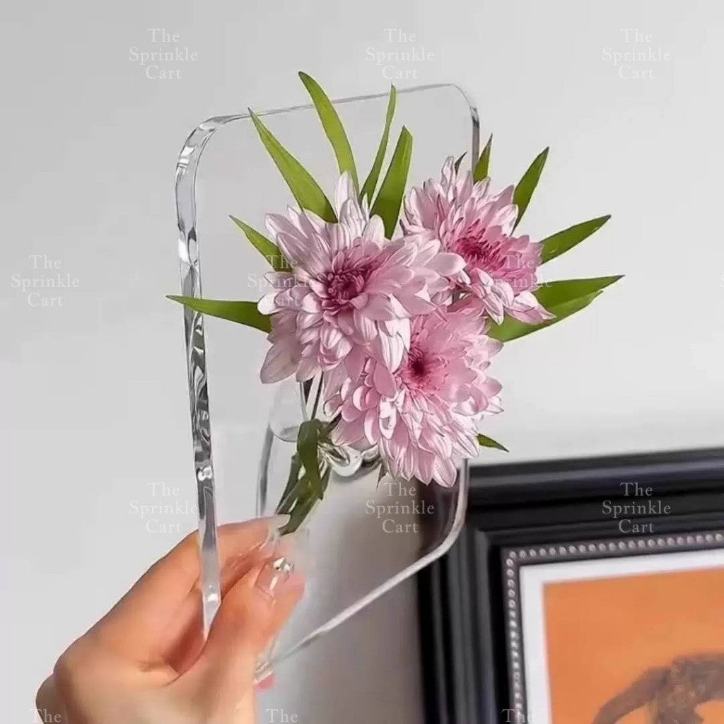Glass Frame Flower Holder DIY Floral Arrangement Decoration TSC