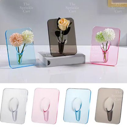 Glass Frame Flower Holder DIY Floral Arrangement Decoration TSC