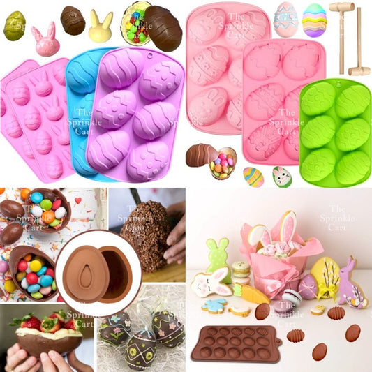 Easter Egg Bunny theme Silicone Mould Fondant Chocolate Cake Crafting Jelly Bakeware Tool TSC