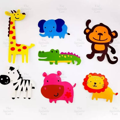Animal Safari Farm Theme Cake Topper Wild Animal Jungle World Figurine Decoration TSC