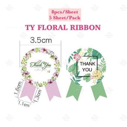 Food Box Sticker Label with Statement and Sticky Tape TSC