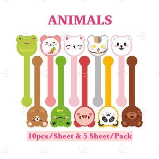 Food Box Sticker Label with Statement and Sticky Tape TSC