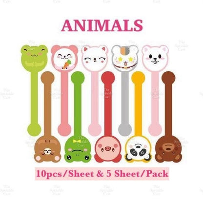 Food Box Sticker Label with Statement and Sticky Tape TSC
