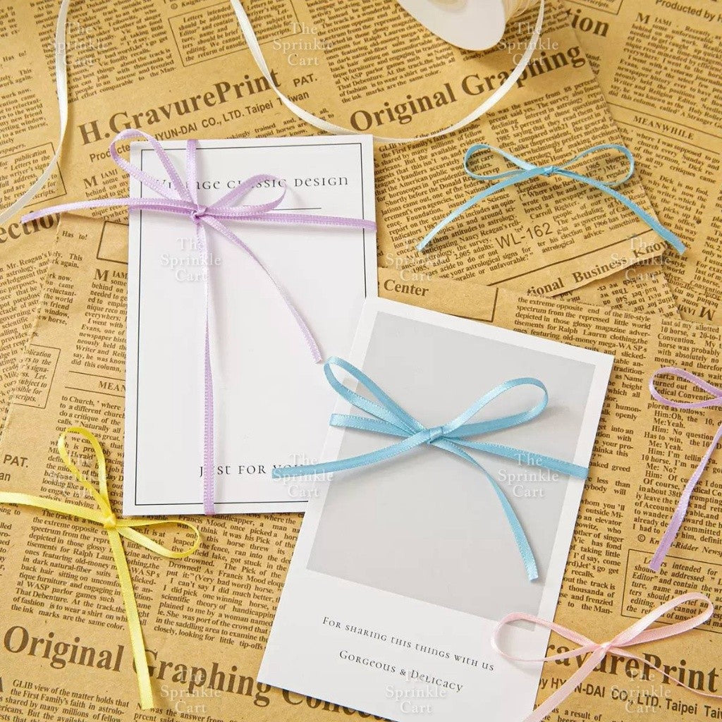 3mm Double-sided Satin Ribbon for DIY Bow Accessory and Gift Packaging TSC