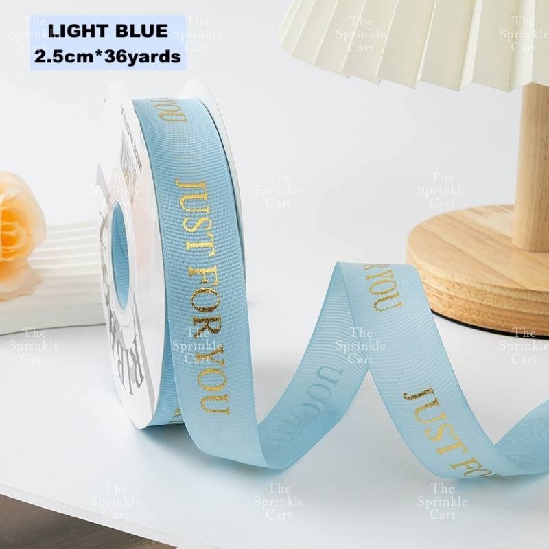 Just For You Satin Ribbon DIY Flower Bouquet and Cake Gift Tie Packaging TSC