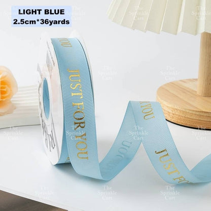 Just For You Satin Ribbon DIY Flower Bouquet and Cake Gift Tie Packaging TSC