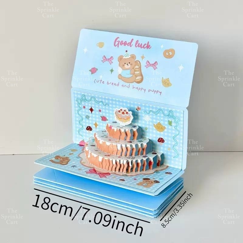 Surprise Money Pulling Box and Money Accordion Angpao Envelope DIY 3D Puzzle Cake Gift TSC