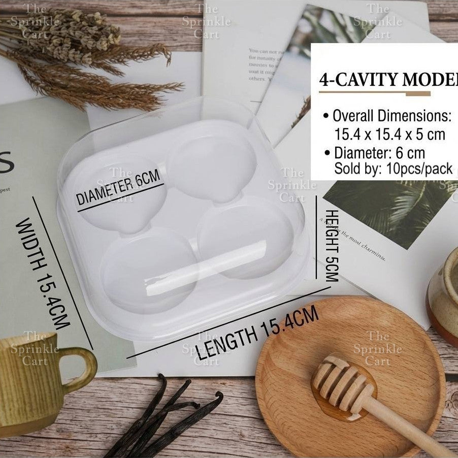 Transparent Dome Container Mochi Moon Cake and Pastry Bread  PackagingTSC