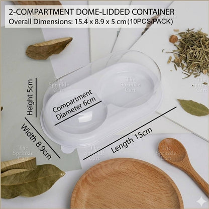 Transparent Dome Container Mochi Moon Cake and Pastry Bread  PackagingTSC