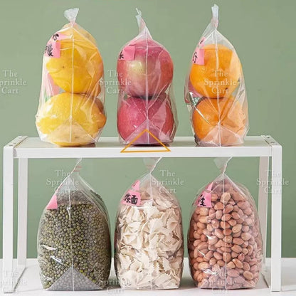 Pull up Food Grade Transparent Zip Sealing Bag for Food Packaging TSC