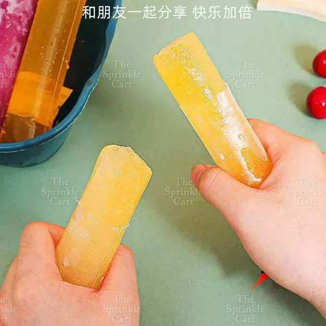 50pcs Food Grade Plastic DIY Ice Candy Popsicle Sealing Bag TSC