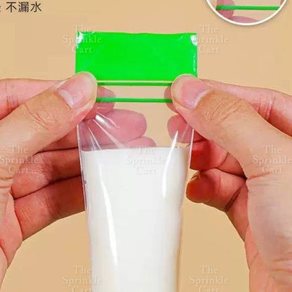 50pcs Food Grade Plastic DIY Ice Candy Popsicle Sealing Bag TSC