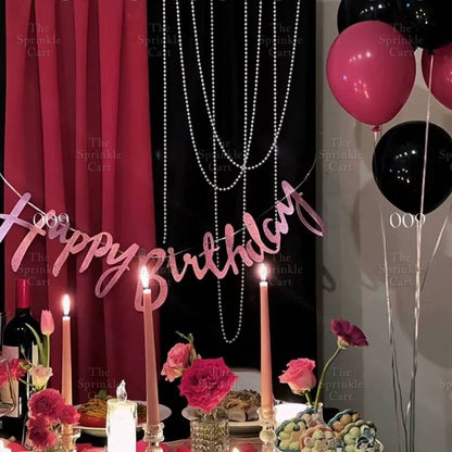 Happy Birthday Wall and Cake Banner Decoration TSC