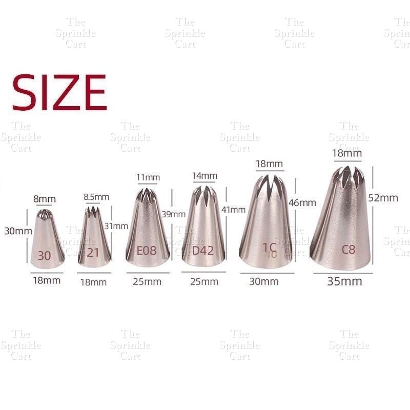 Nozzle Set with Piping Bag for Icing Cake Decoration TSC