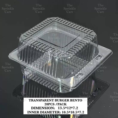Clamshell Box for Hamburger and Bento Pastry Packaging TSC