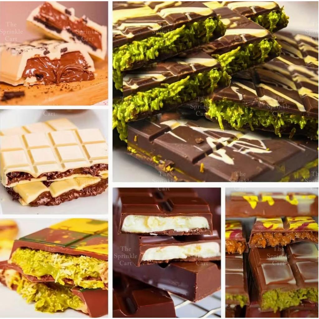 Silicone Chocolate Molder Bar Baking Jelly Resin Crafting Molder Decoration Chocolate Series