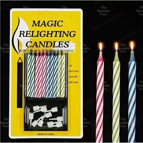 Colored Magic Relighting Candle for Any Occasions TSC
