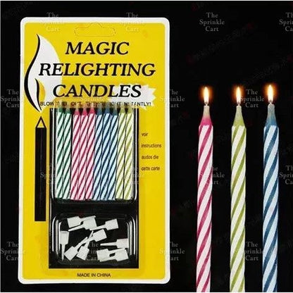 Colored Magic Relighting Candle for Any Occasions TSC
