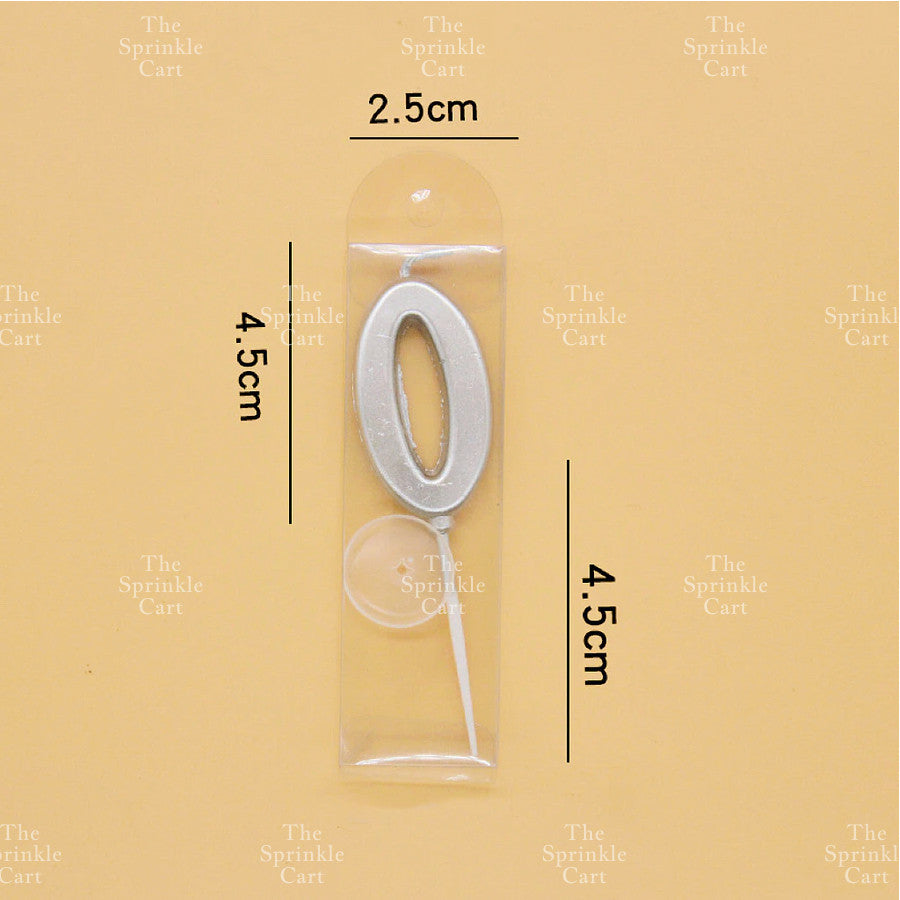 Number Candle for Birthday Cake Decor Party Supplies Gold ans Silver 0-9