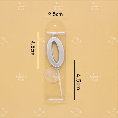Number Candle for Birthday Cake Decor Party Supplies Gold ans Silver 0-9