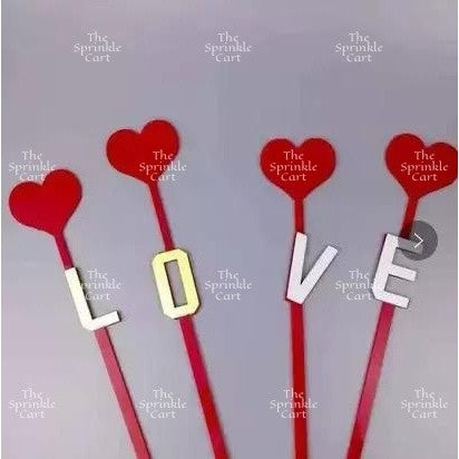 Merry Christmas Happy New Year Holidays Valentines Love Acrylic Cake Topper Decoration TSC