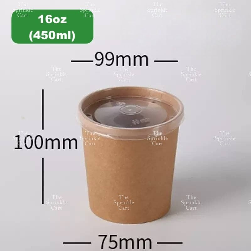 Kraft Paper Tub with Lid  TSC