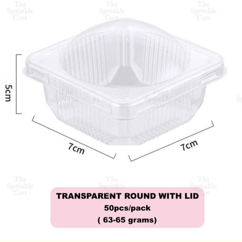 Transparent Dessert Plastic Container Cake Mousse Pudding Fruits Packaging TSC