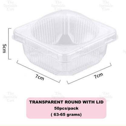 Transparent Dessert Plastic Container Cake Mousse Pudding Fruits Packaging TSC