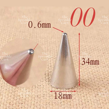 1M 2F 2D 6B 195 Nozzle Tip for Cake Icing Buttercream Pastry Decoration TSC